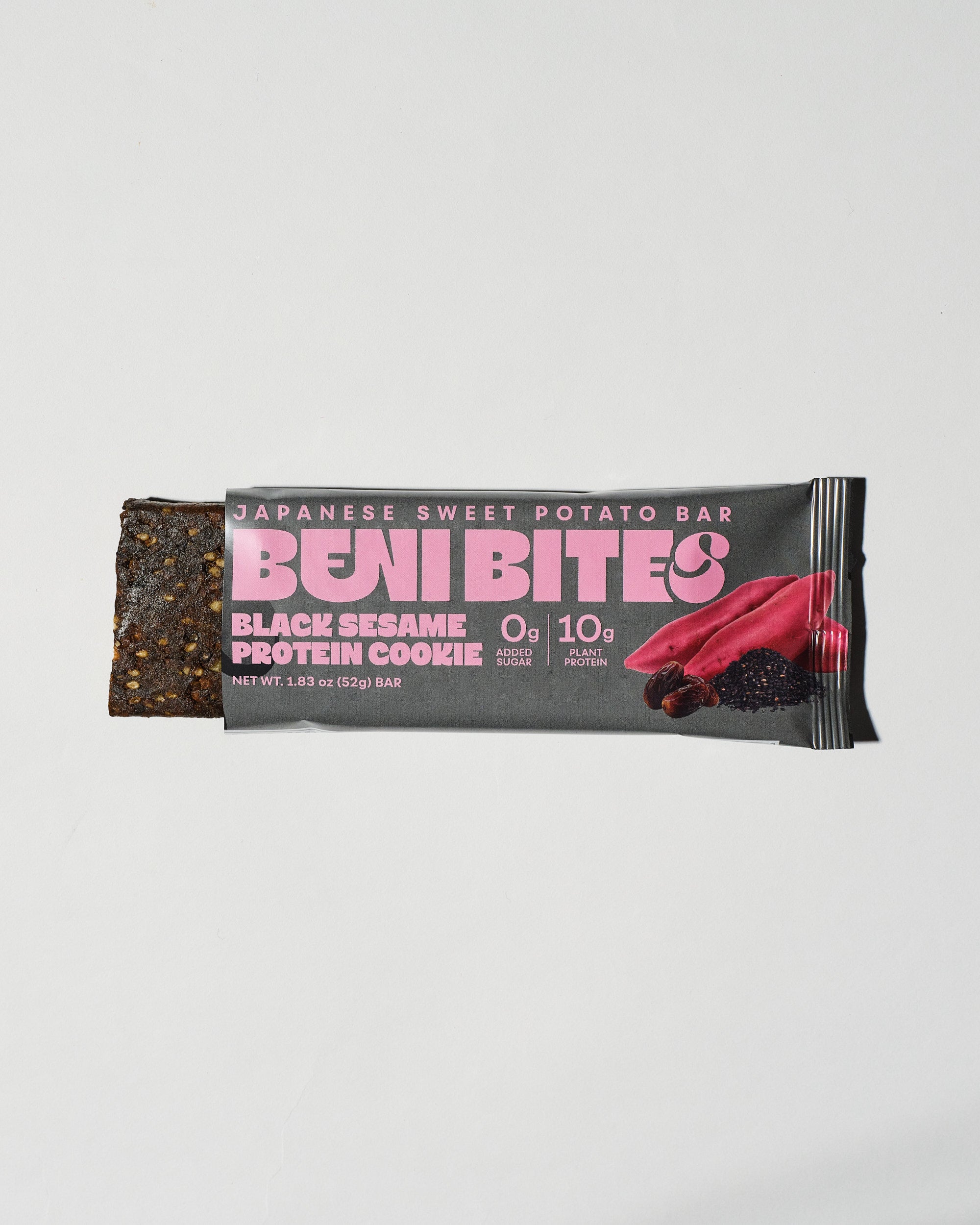 BENIBITES Japanese Dried Sweet Potato Bar Black Sesame Protein Cookie
