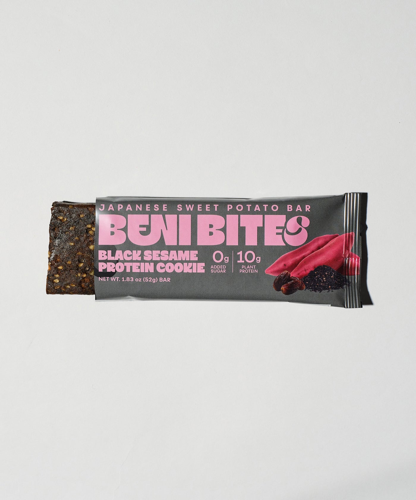 BENIBITES Japanese Dried Sweet Potato Bar Black Sesame Protein Cookie