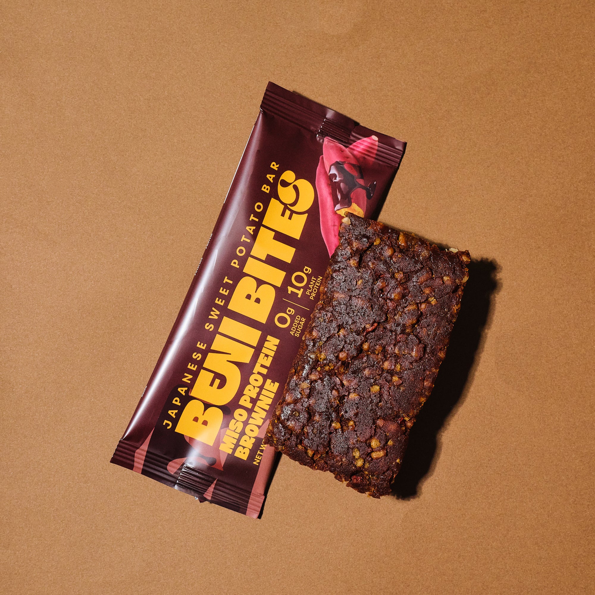 BENI BITES Japanese Dried Sweet Potato Bar Miso Protein Brownie 4bar +1 FREE bar