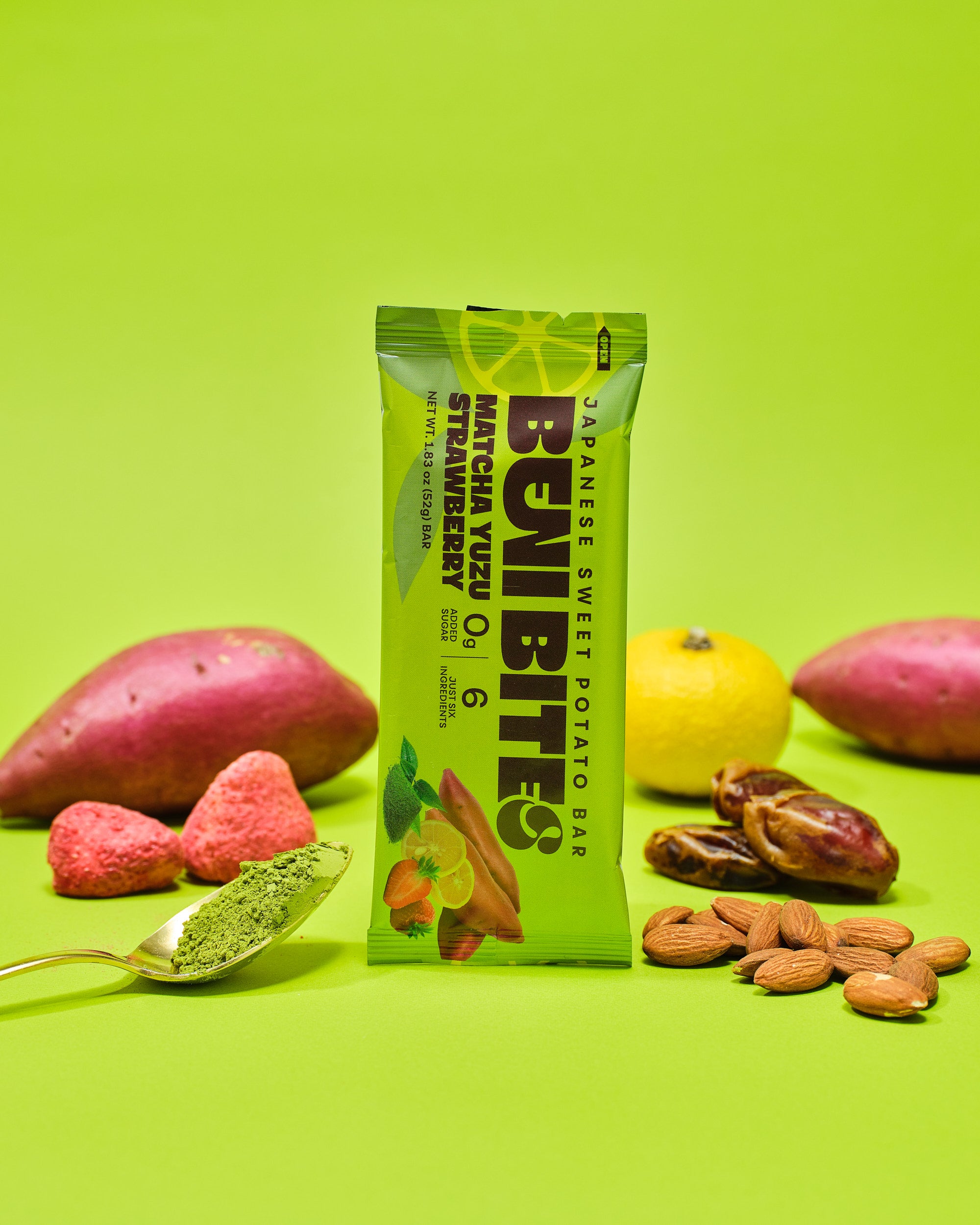 BENIBITES Japanese Dried Sweet Potato Bar Matcha Yuzu Strawberry