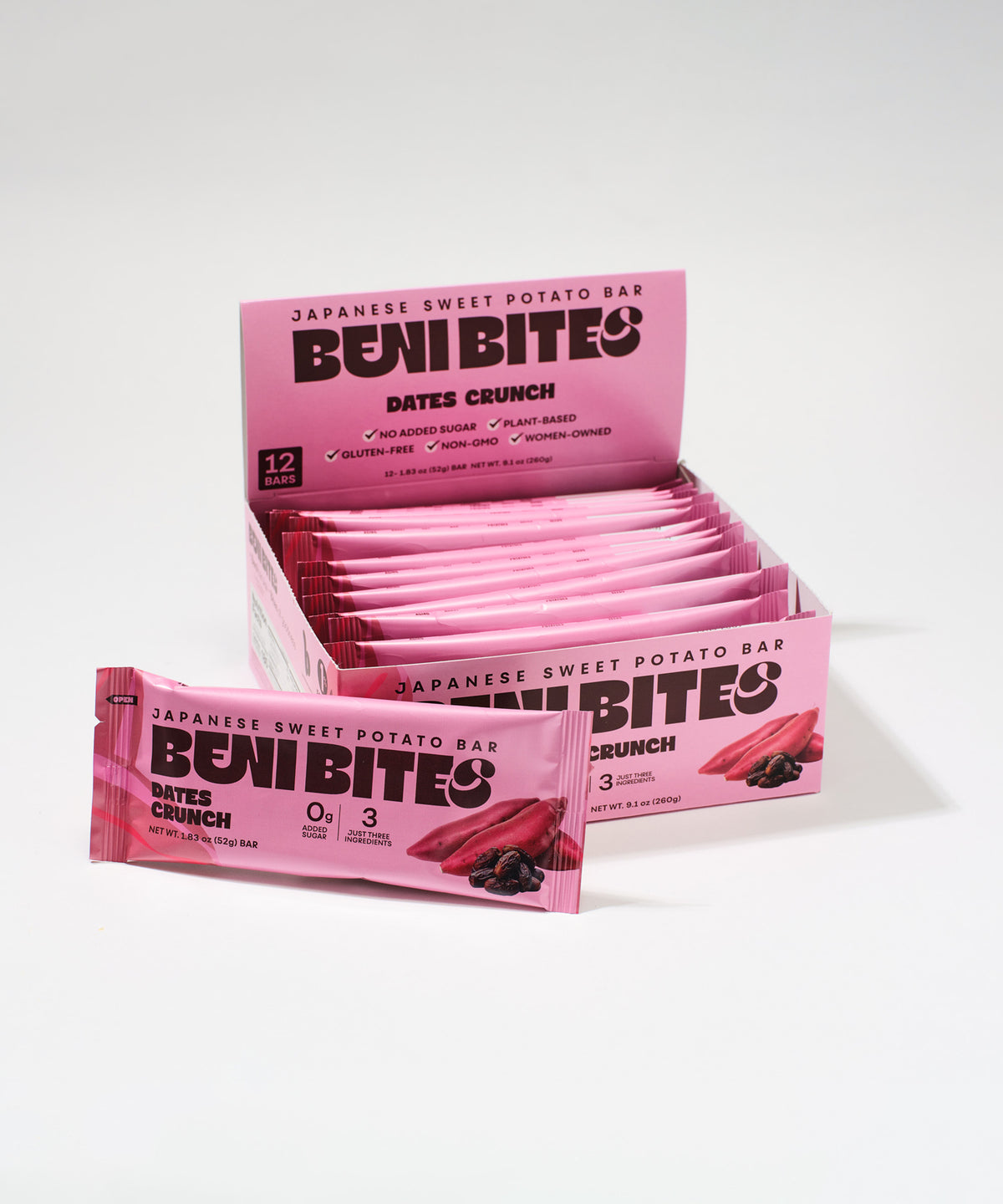 BENIBITES Japanese Dried Sweet Potato Bar Dates Crunch