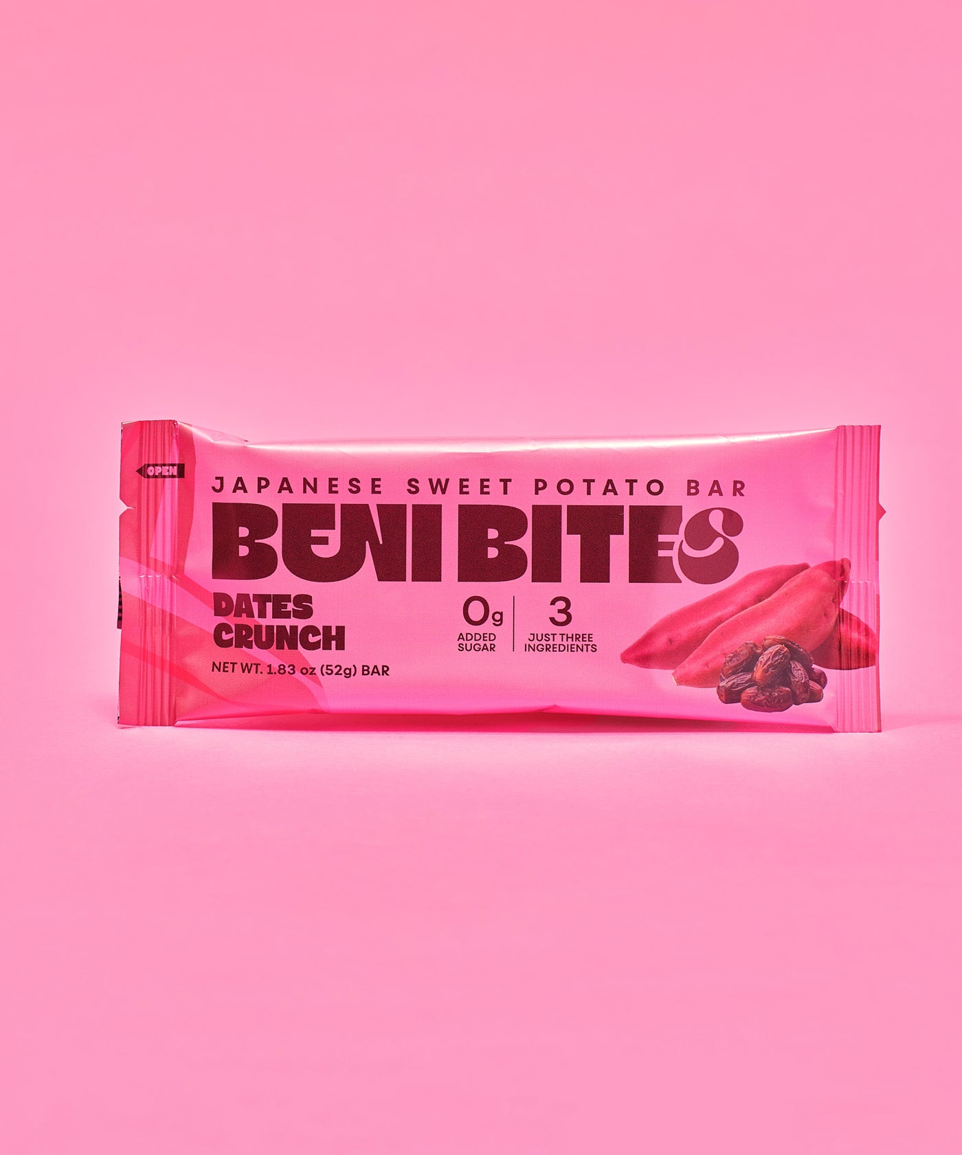 BENI BITES Japanese Dried Sweet Potato Bar Dates Crunch 4bar +1 FREE bar