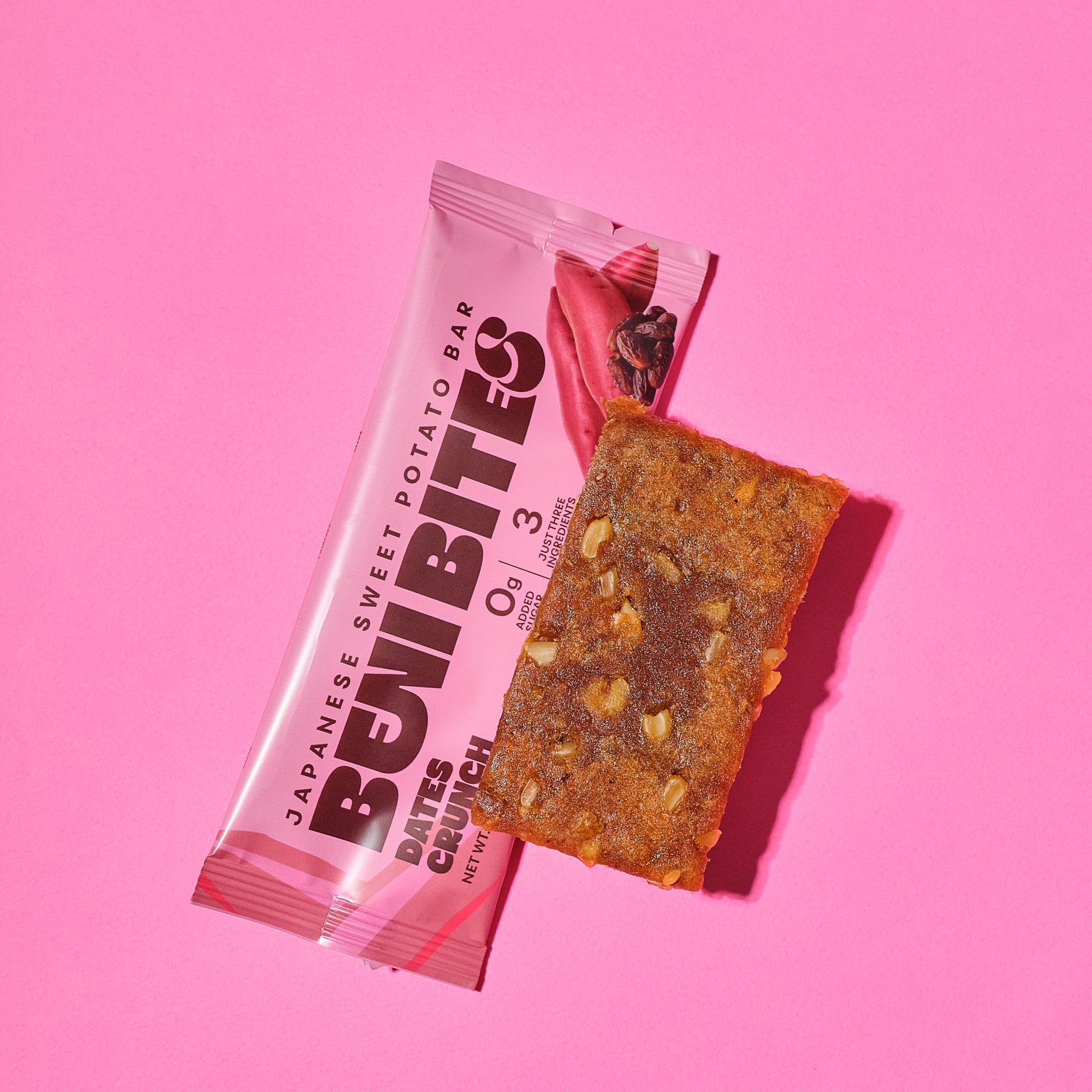BENI BITES Japanese Dried Sweet Potato Bar Dates Crunch 4bar +1 FREE bar