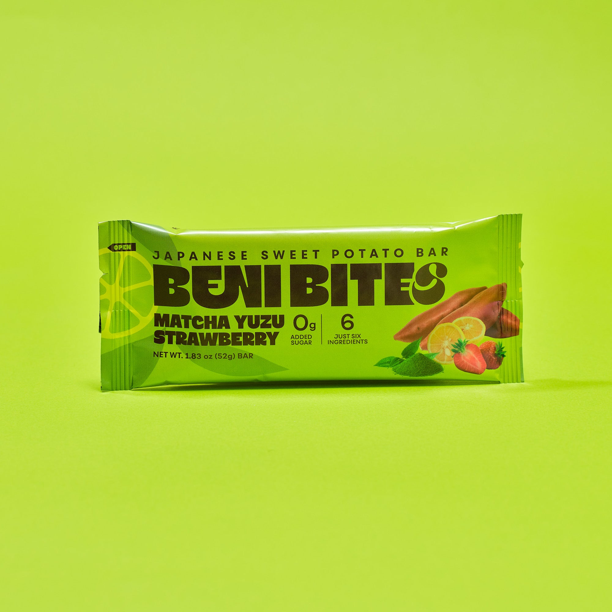 BENI BITES Japanese Dried Sweet Potato Bar Matcha Yuzu Strawberry 4bar +1 FREE bar