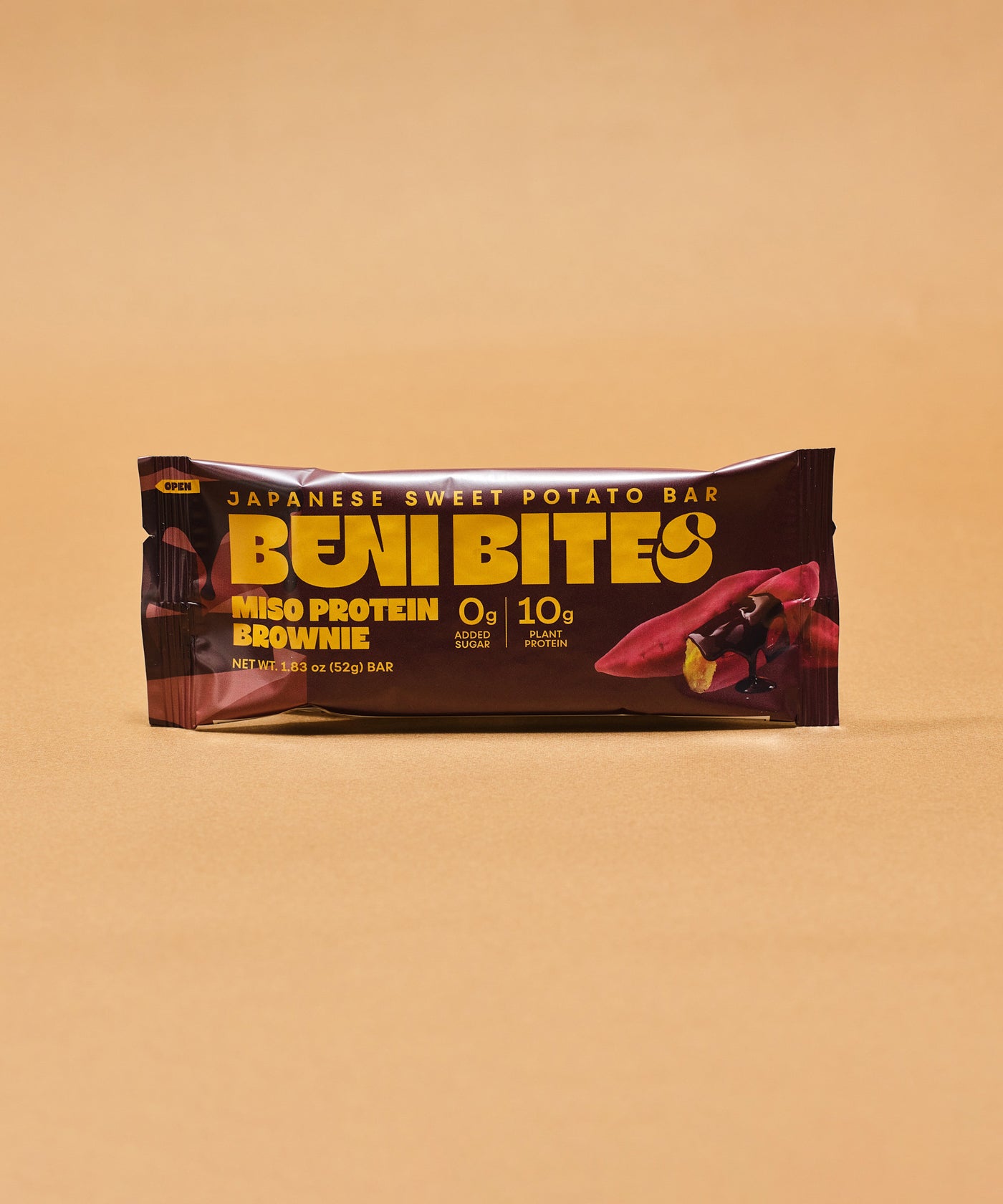 BENI BITES Japanese Dried Sweet Potato Bar Miso  Protein Brownie 4bar +1 FREE bar