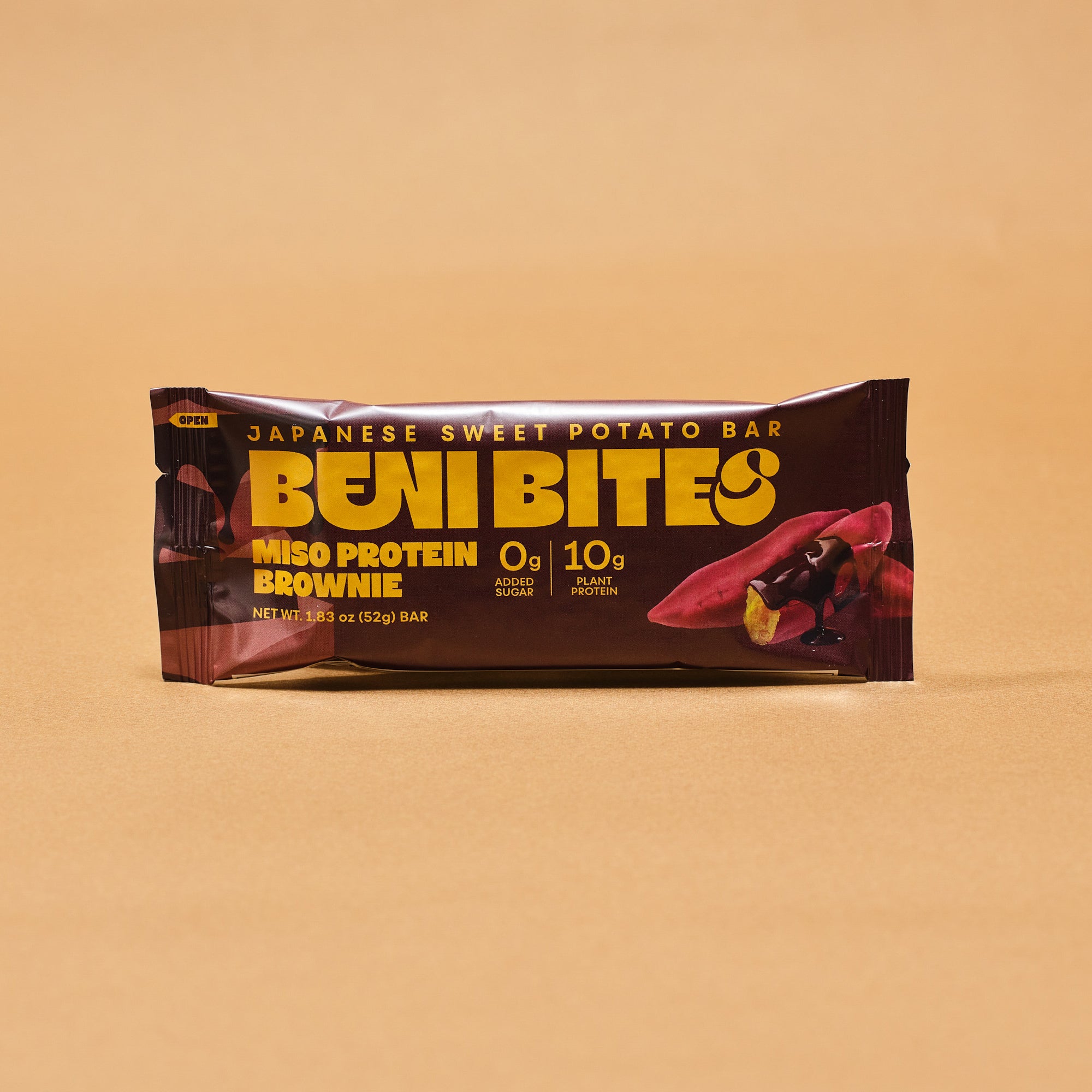 BENI BITES Japanese Dried Sweet Potato Bar Miso  Protein Brownie 4bar +1 FREE bar