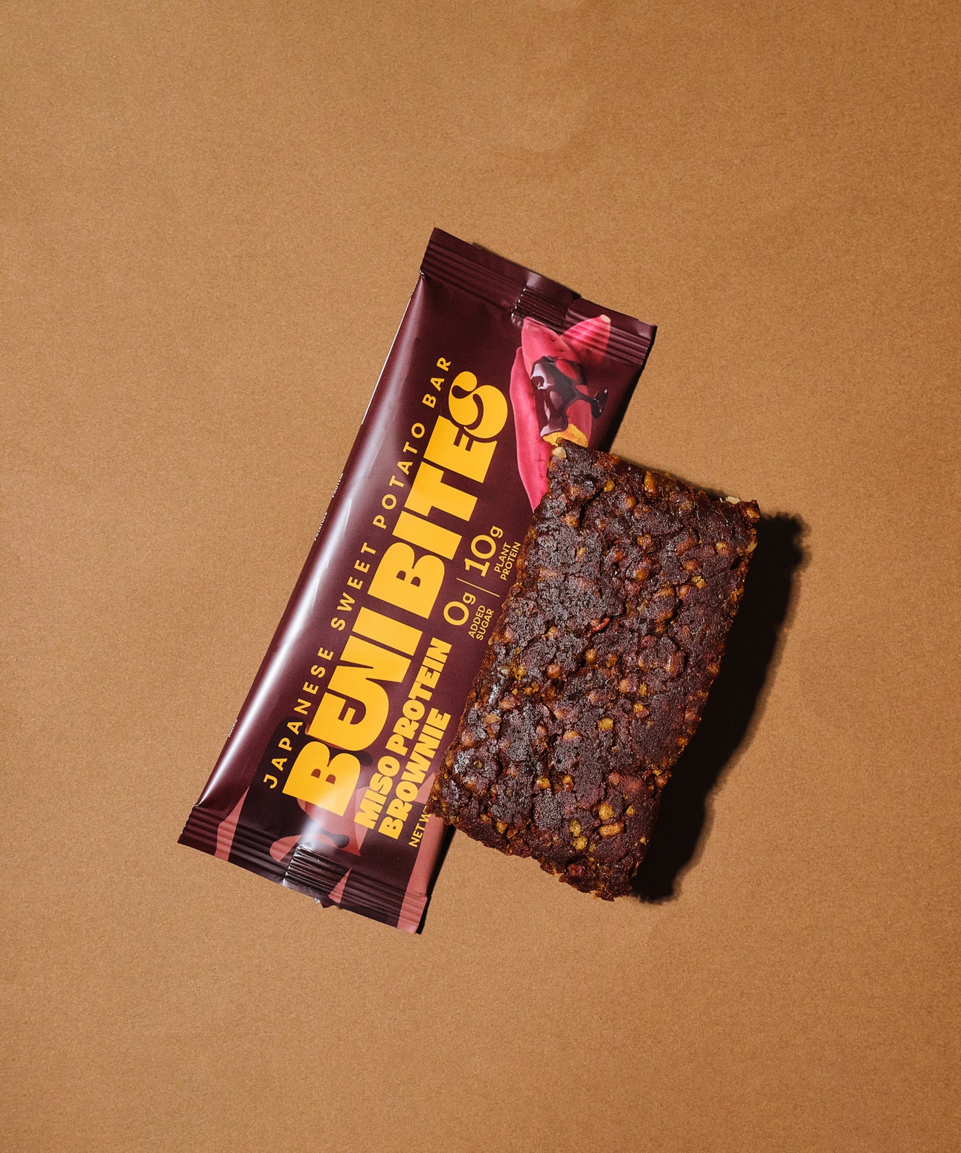 BENI BITES Japanese Dried Sweet Potato Bar Miso  Protein Brownie 4bar +1 FREE bar